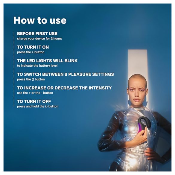 LELO Enigma - oppladbar, vanntett, 2-i-1 G-punkt vibrator (svart)