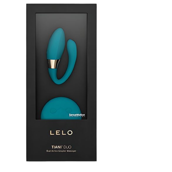 LELO Tiani Duo - Silikon parvibrator (blå)