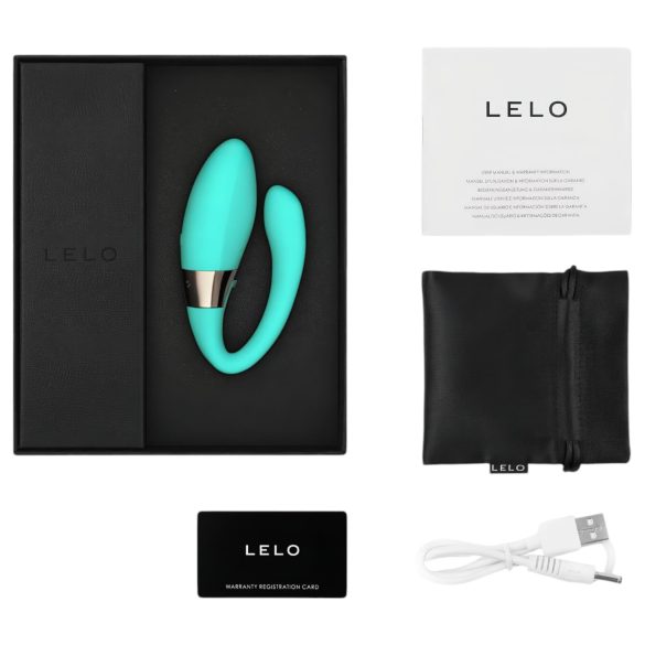 LELO Tiani Harmony - oppladbar, smart parvibrator (turkis)