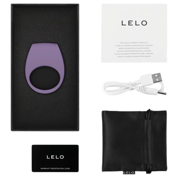 LELO Tor 3 - Oppladbar, smart vibrasjonsring (lilla)