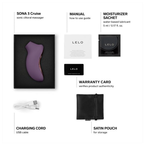 LELO Sona 3 Cruise - lydbølger klitorisstimulator (lilla)