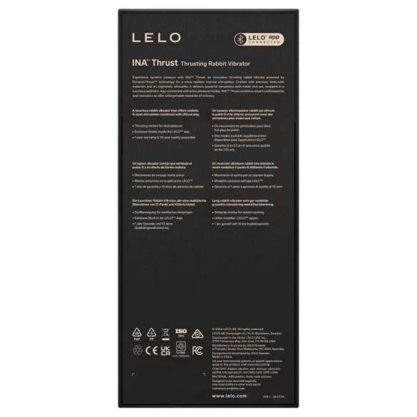 LELO - INA Thrust støtende rabbitvibrator (lilla)