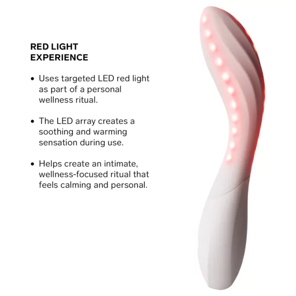 LELO Mona Spectra - smart G-punktvibrator med LED-lys (hvit)