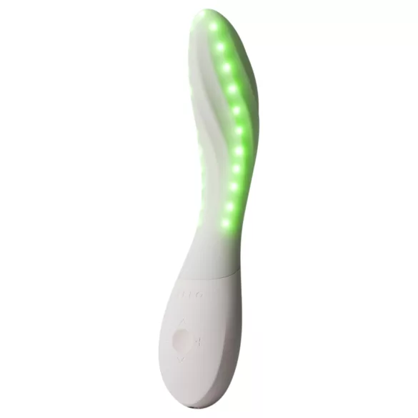 LELO Mona Spectra - smart G-punktvibrator med LED-lys (hvit)