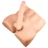 Blush X5 Rough Rider - mannlig torso (natur)