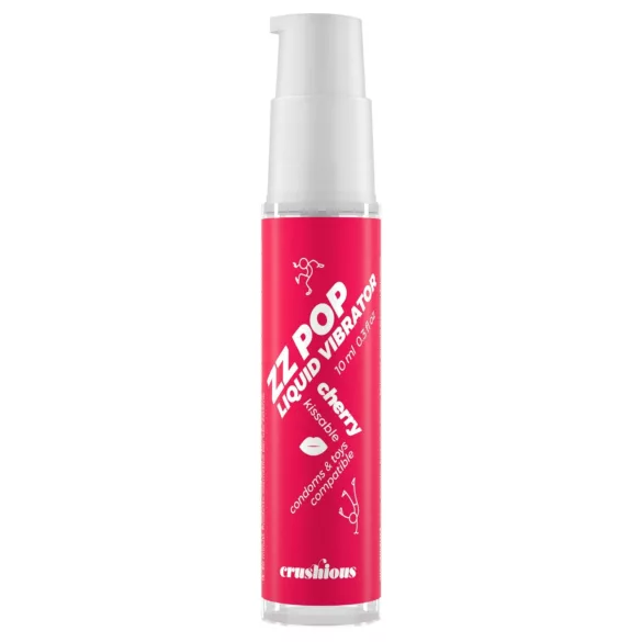 Crushious ZZ POP - spiselig flytende vibrator, kirsebær (10 ml)