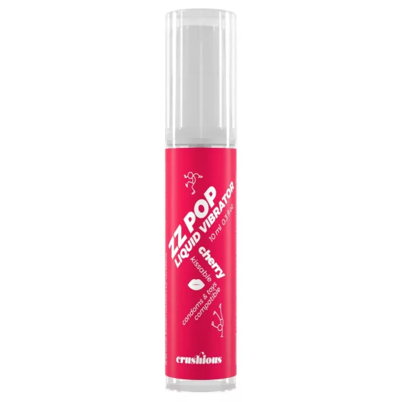 Crushious ZZ POP - spiselig flytende vibrator, kirsebær (10 ml)