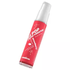   Crushious ZZ POP - spiselig flytende vibrator, jordbær (10 ml)
