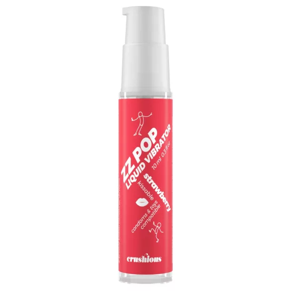 Crushious ZZ POP - spiselig flytende vibrator, jordbær (10 ml)