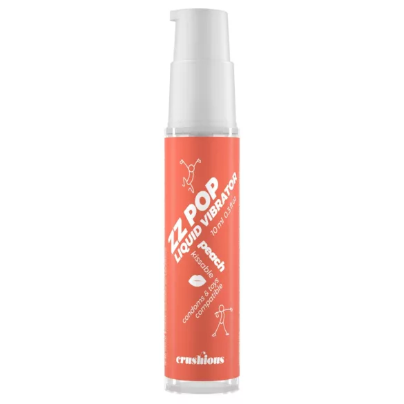 Crushious ZZ POP - spiselig flytende vibrator, fersken (10 ml)