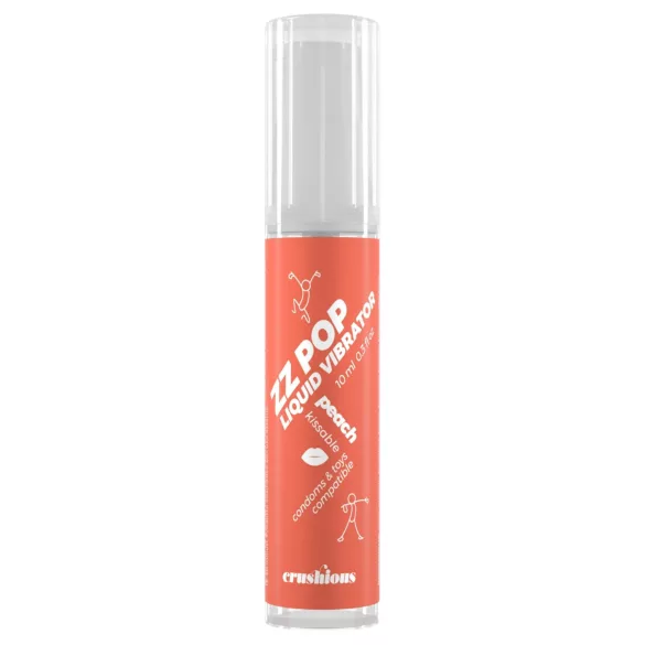 Crushious ZZ POP - spiselig flytende vibrator, fersken (10 ml)