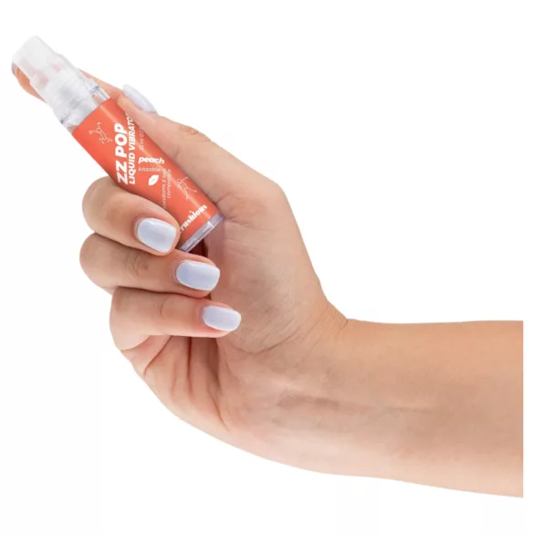 Crushious ZZ POP - spiselig flytende vibrator, fersken (10 ml)