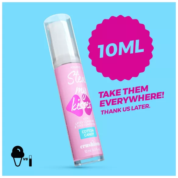 Crushious Steal My Kisses - smaksatt glidemiddel, sukkerspinn (10 ml)