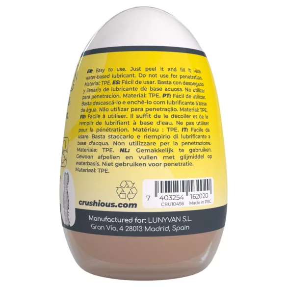 Crushious Ezy Egg Anal - onanier-egg (hudfarget)