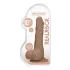 RealRock Dong 10 - naturtro dildo med testikler (25 cm) - mørk hudtone