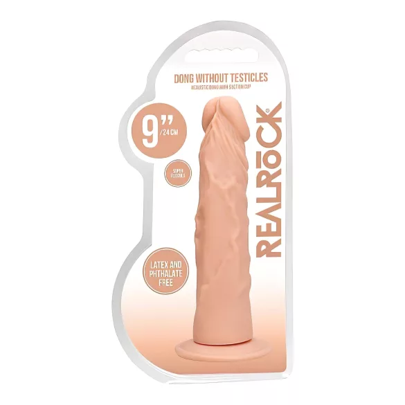 RealRock Dong 9 - realistisk dildo (23cm) - naturlig