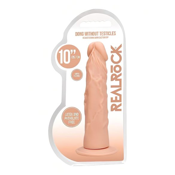RealRock Dong 10 - naturtro dildo (25 cm) - naturlig