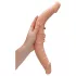 RealRock Dobbel Dildo 14" - naturlig (36 cm)