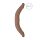 RealRock Dobbel Dildo 14 - dobbel dildo (36 cm) - mørk natur