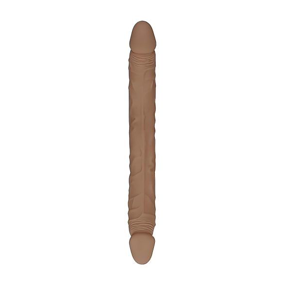 RealRock Dobbel Dildo 14 - dobbel dildo (36 cm) - mørk natur