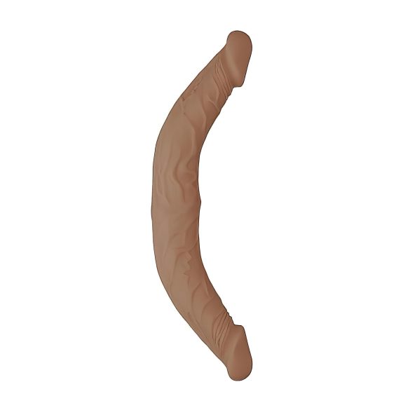 RealRock Dobbel Dildo 14 - dobbel dildo (36 cm) - mørk natur