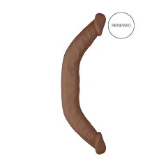 RealRock Dobbel Dong 18 - dobbelt dildo (46 cm) - mørk hudtone   RealRock Dobbel Dong 18 - dobbelt dildo (46 cm) - mørk hudtone
