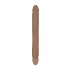 RealRock Dobbel Dong 18 - dobbelt dildo (46 cm) - mørk hudtone