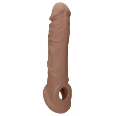 RealRock Peniserm Mansjett 21cm - Mørk Naturlig