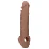 RealRock Peniserm Mansjett 21cm - Mørk Naturlig