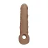 RealRock Peniserm Mansjett 21cm - Mørk Naturlig