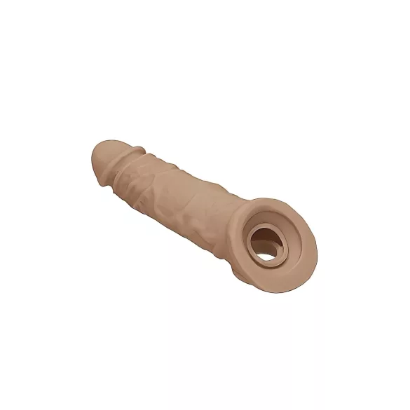 RealRock Peniserm Mansjett 21cm - Mørk Naturlig