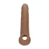 RealRock Penishylse 9 (21,5 cm) - mørk hudfarge