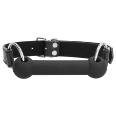 Ouch! - beinformet munnknebel (svart)