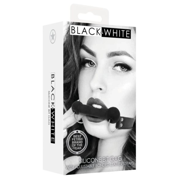 Ouch! - beinformet munnknebel (svart)