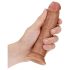 RealRock realistisk dildo - 15,5 cm (mørk natur)