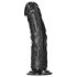 RealRock - realistisk dildo med sugekopp - 15,5cm (svart)