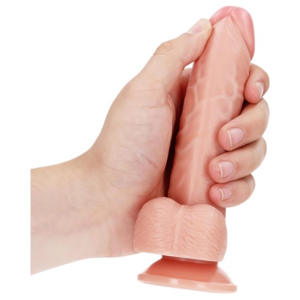 RealRock - realistisk dildo med sugekopp - 15,5cm (naturlig)