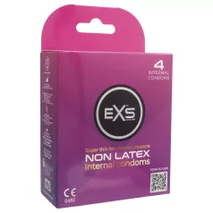 EXS internt kondom - lateksfri kvinnelig kondom (4 stk)