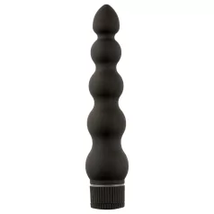   Doc Johnson - Black Magic 7 - stiv analvibrator med 5 perler (svart)