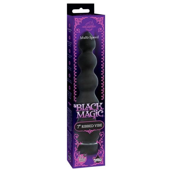 Black Magic 7 - Hard analperler vibrator (svart)