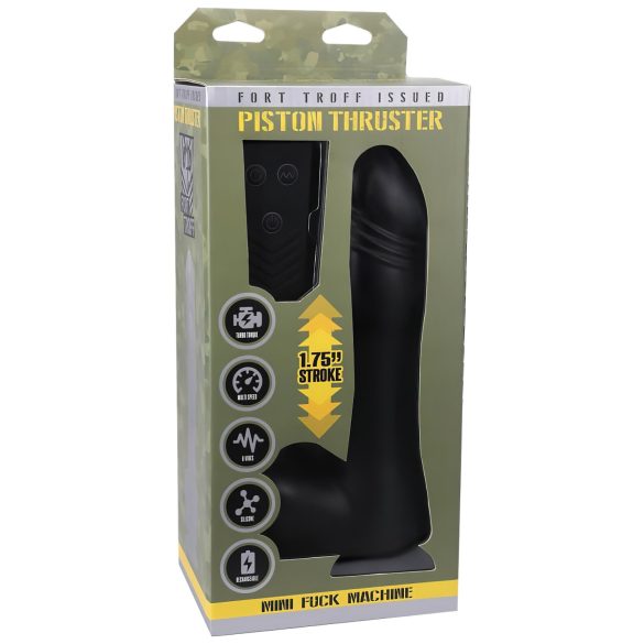 Doc Johnson Mini F-Maskin Piston - Trådløs svart trykkvibrator