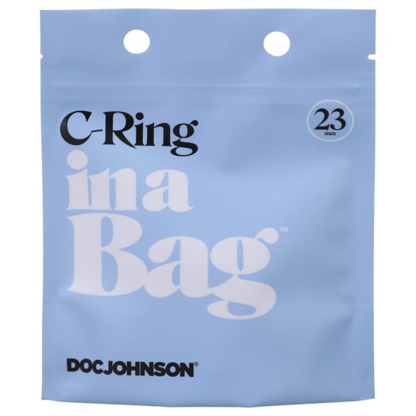 Doc Johnson C-Ring - silikon penisering (svart)