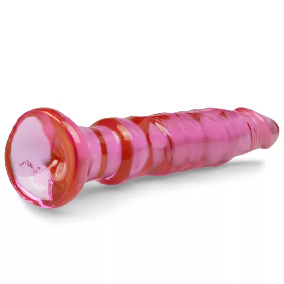 Crystal Jellies - analdildo med sugekopp (rosa)