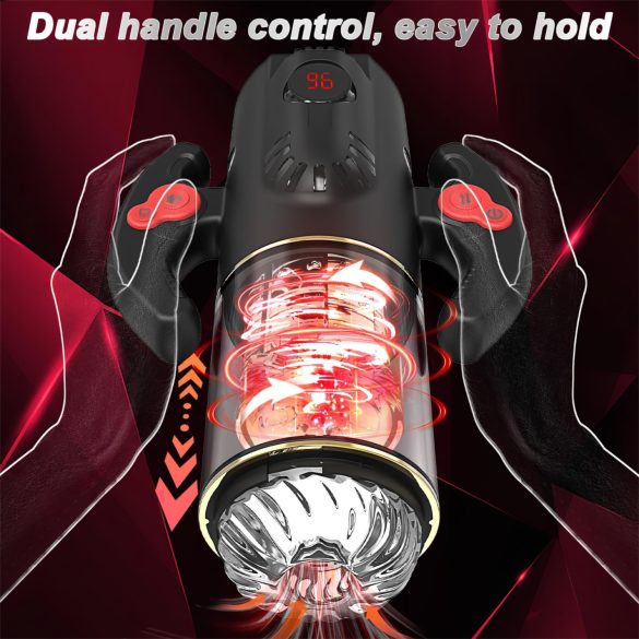 AlvUp - roterende masturbator (svart)