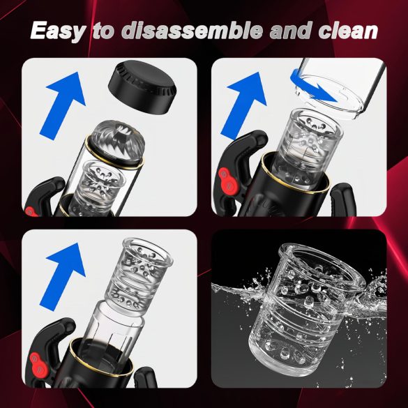 AlvUp - roterende masturbator (svart)