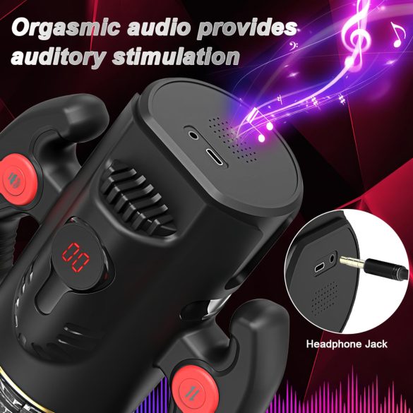 AlvUp - roterende masturbator (svart)