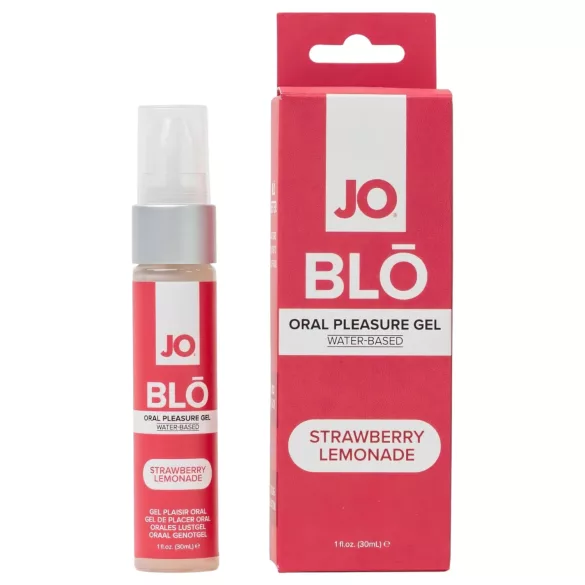 System JO BLO - smaksatt oralsexgel, jordbær‑limonade (30 ml)