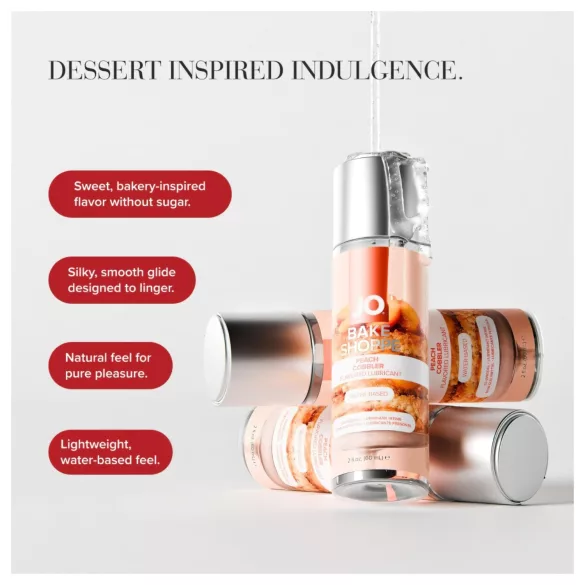 System JO Bake Shoppe - smaksatt glidemiddel, ferskenpai (60 ml)