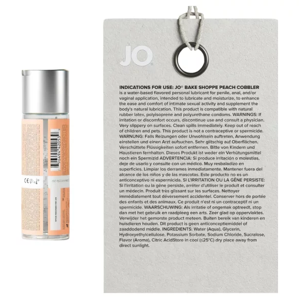 System JO Bake Shoppe - smaksatt glidemiddel, ferskenpai (60 ml)
