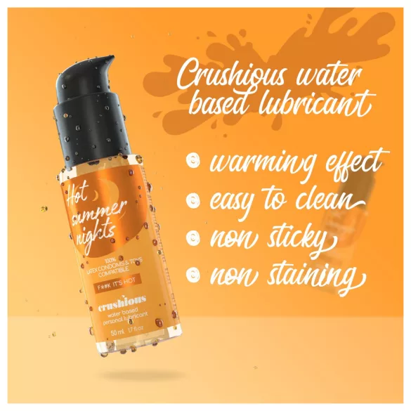 Crushious - glidemedel med varmende effekt (50 ml)
